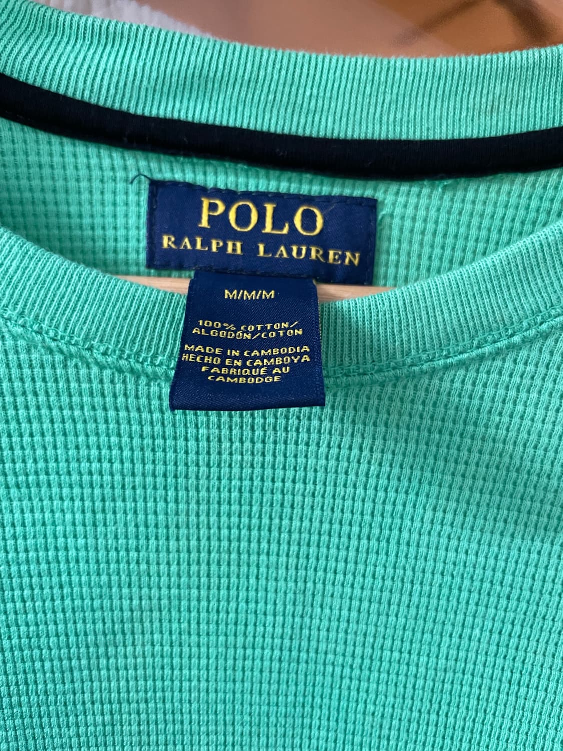 폴로 랄프로렌 써멀와플티셔츠  상품이미지2