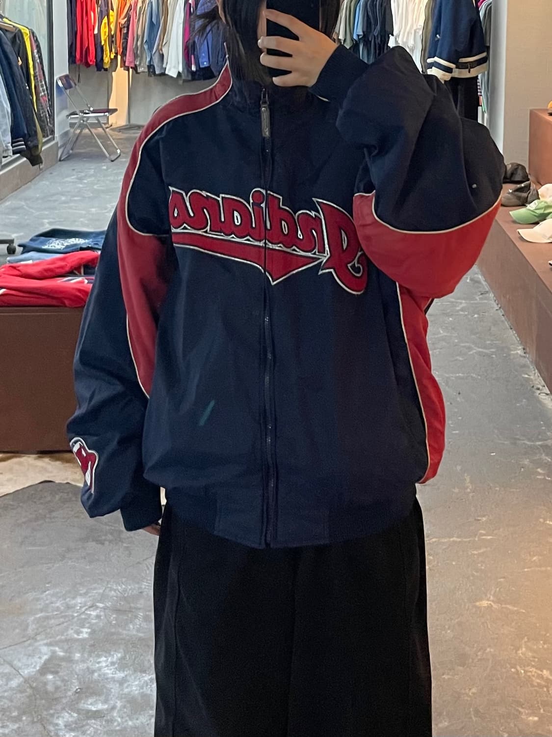 마제스틱 90s 올드스쿨 클리브랜드 인디안 자켓 H2212 상품이미지1