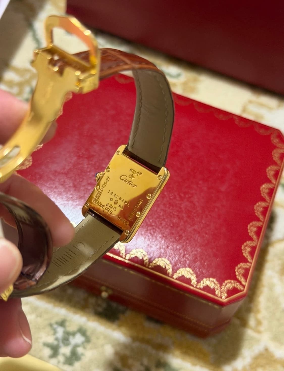 까르띠에 빈티지 탱크 머스트 스몰 사이즈 풀박 상품이미지5