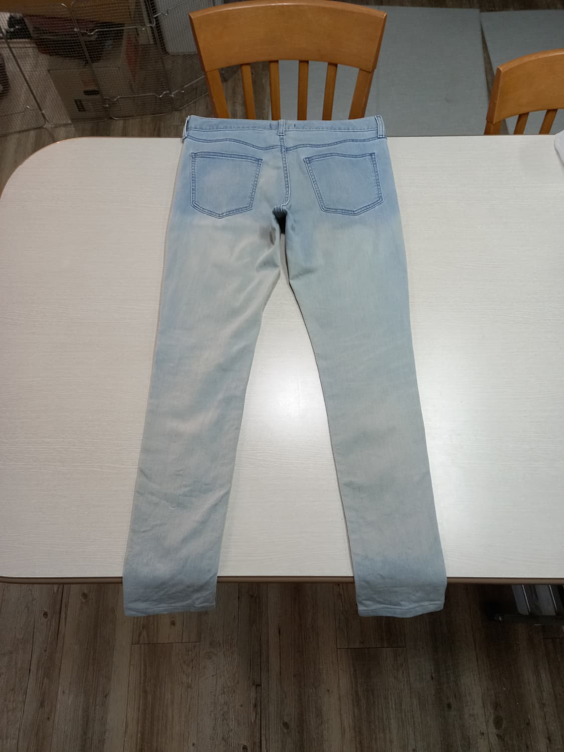 32 유니끌로 스판 슬림일자진 연청 32-359 상품이미지2