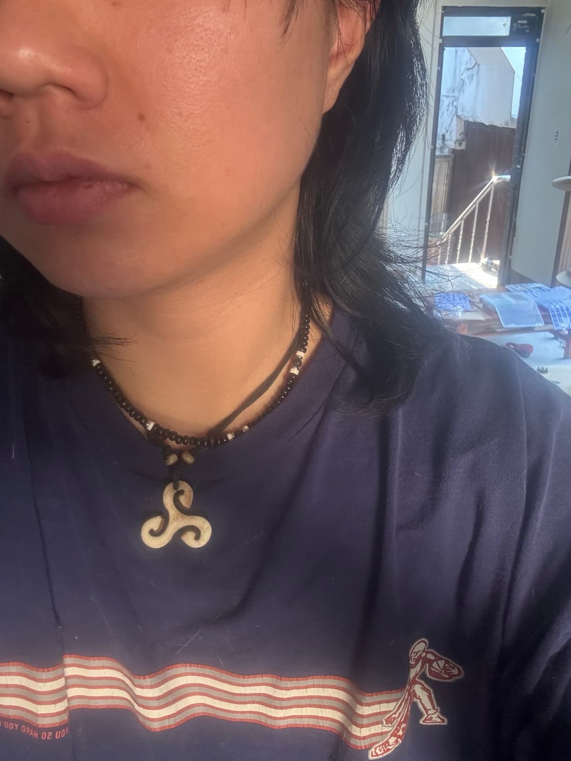 Handmade necklace / black 상품이미지3