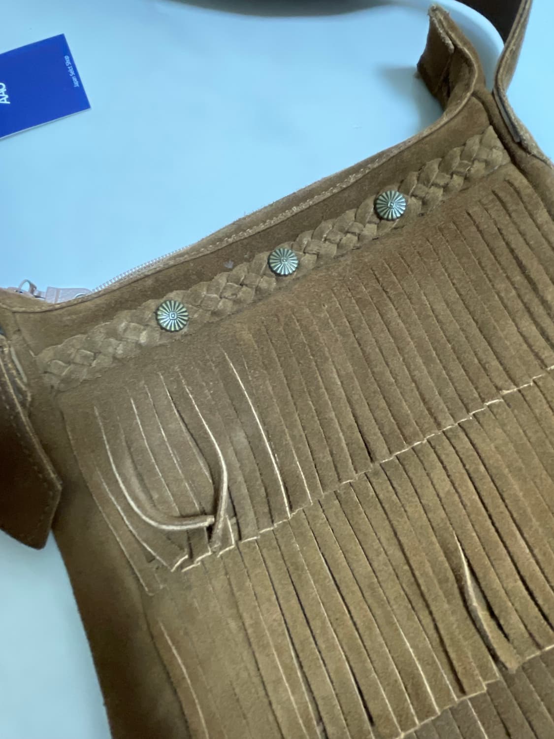 마지막 재고💙 Square fringe bag 상품이미지4