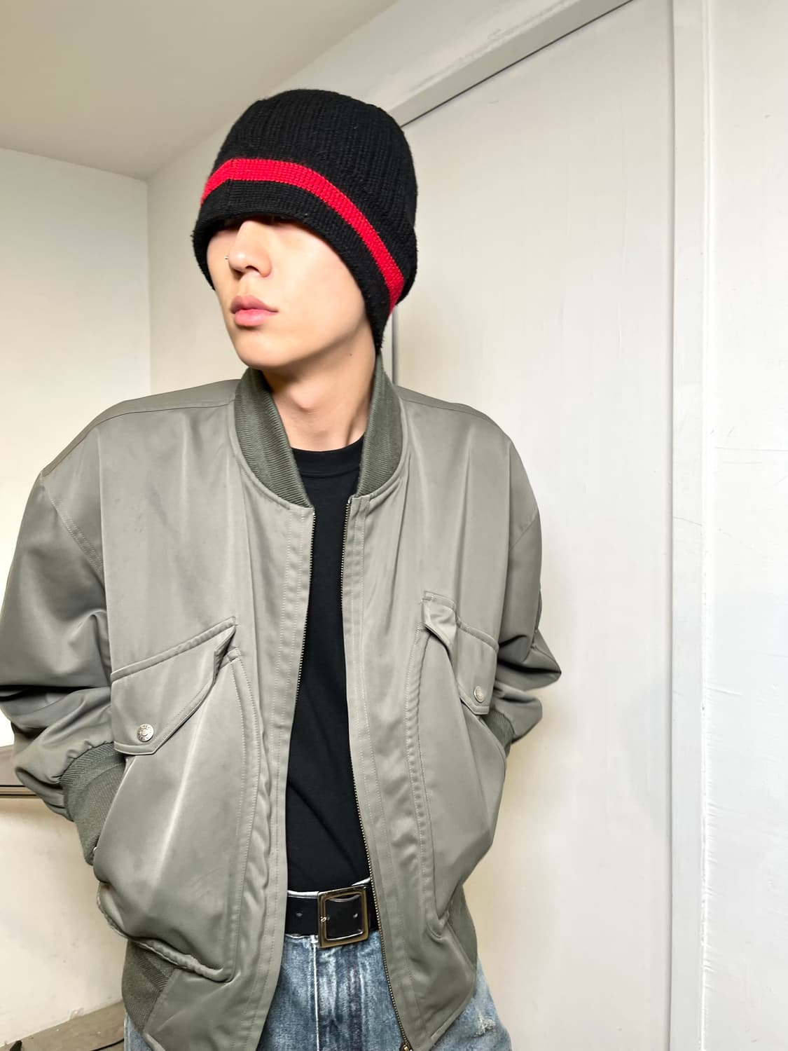 Ma-1 Type Crop Bomber Jacket 상품이미지3