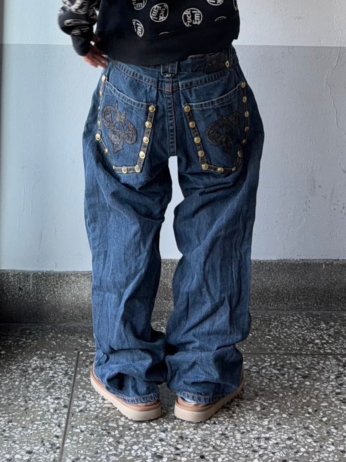 빈티지 디테일 힙합팬츠 상품이미지1