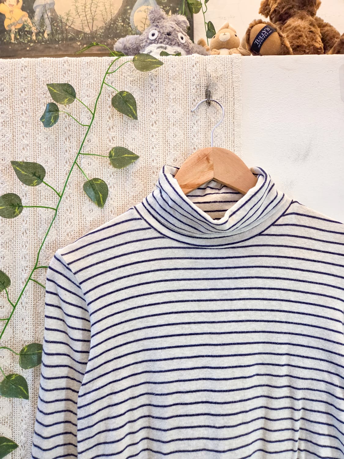 sm2 스트라이프 목폴라 슬리브 상품이미지2