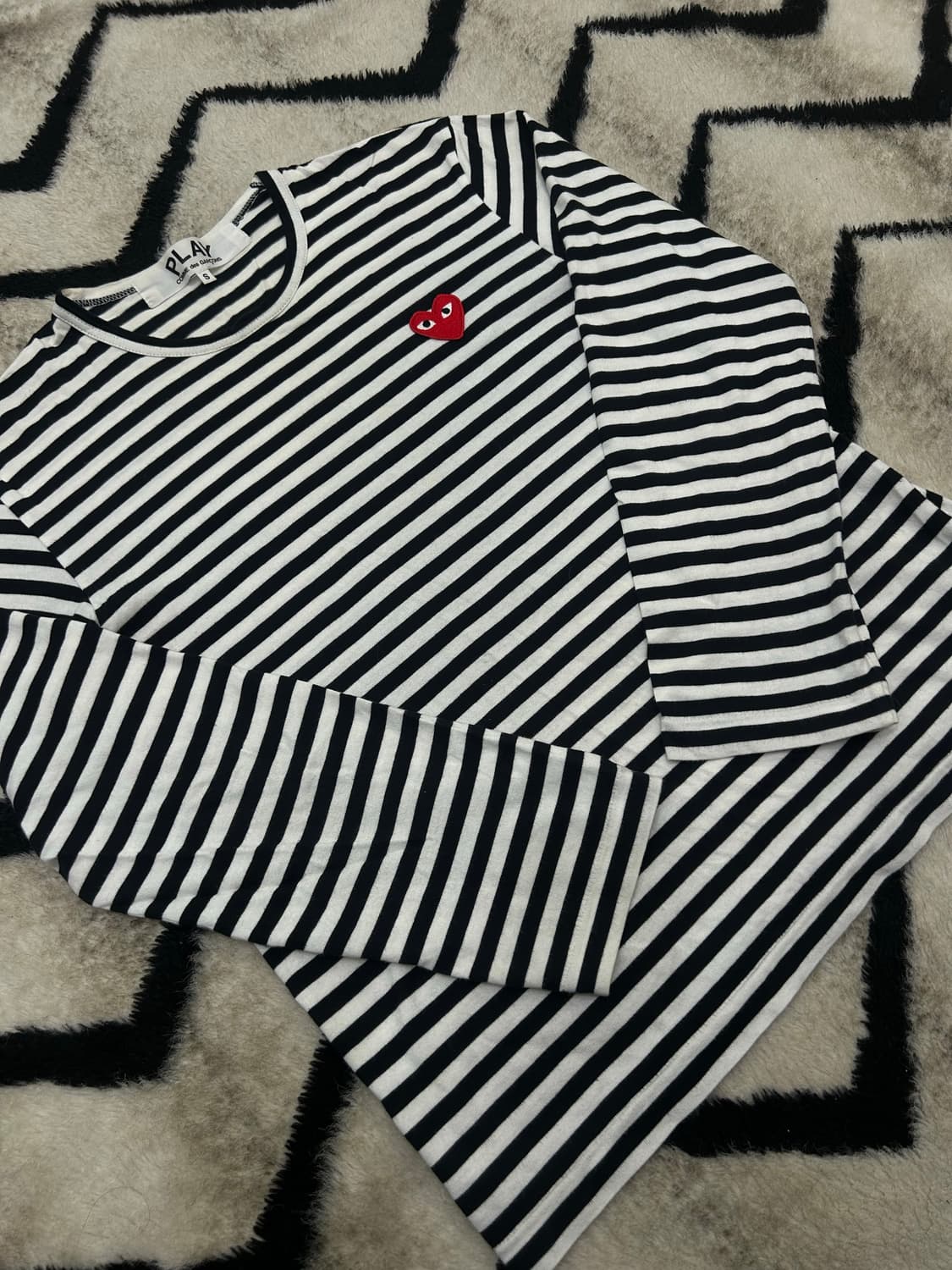 [S]꼼데가르송 레드와펜 스트라이프 긴팔/Az-T164 상품이미지3