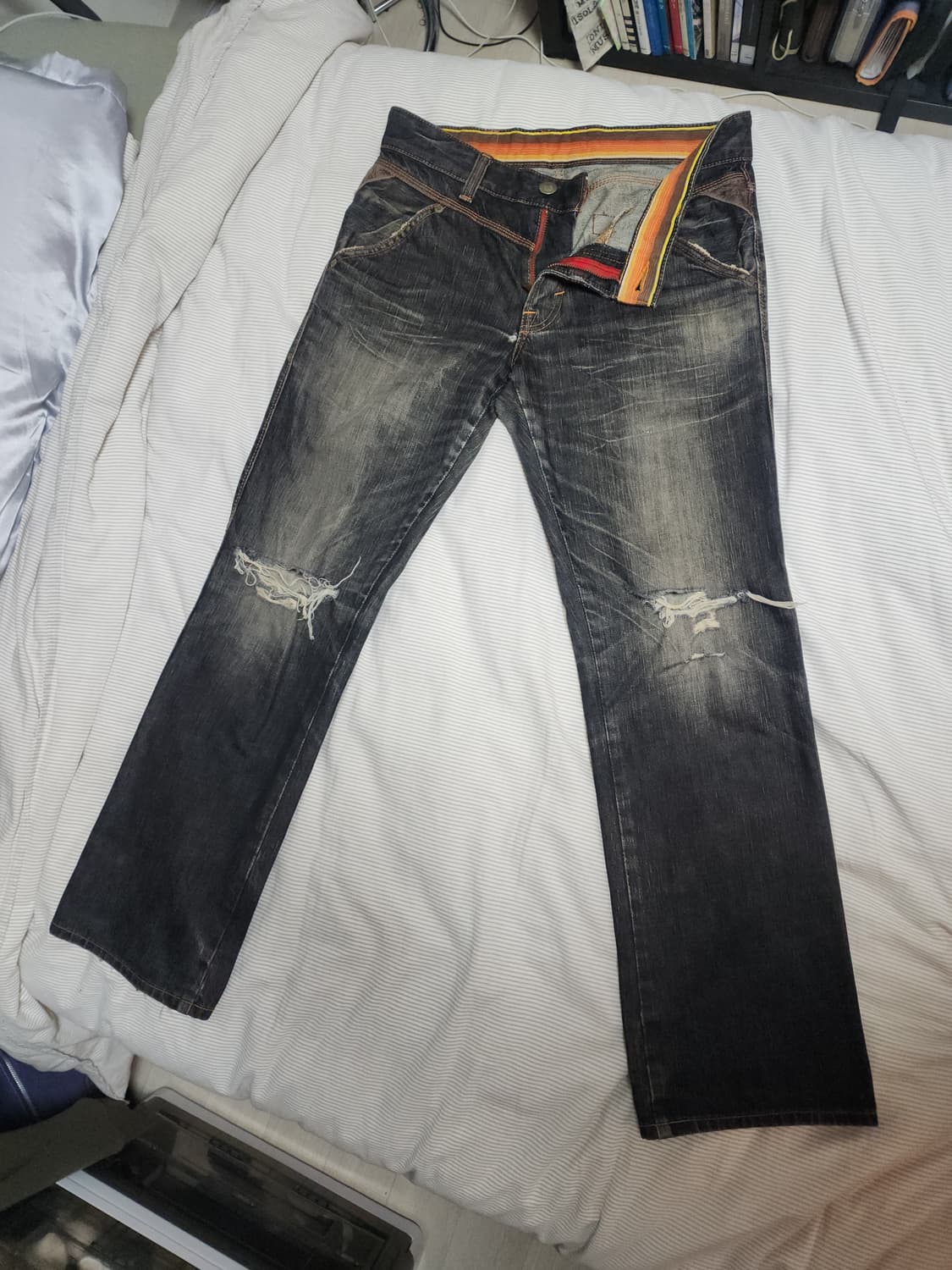 edwin distressed zipper detail keans 상품이미지1