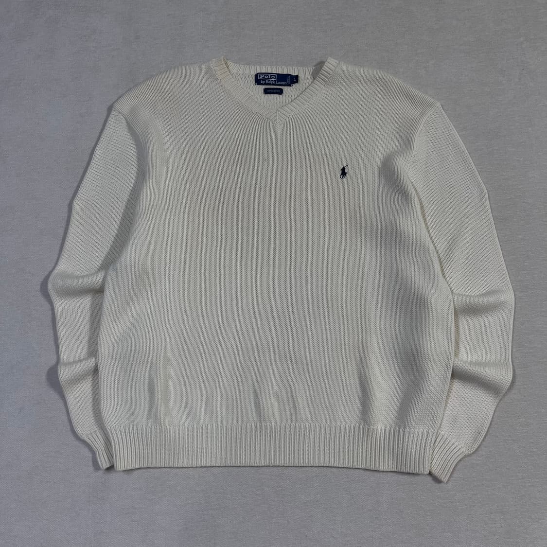 100 폴로 랄프로렌 코튼 니트 상품이미지1