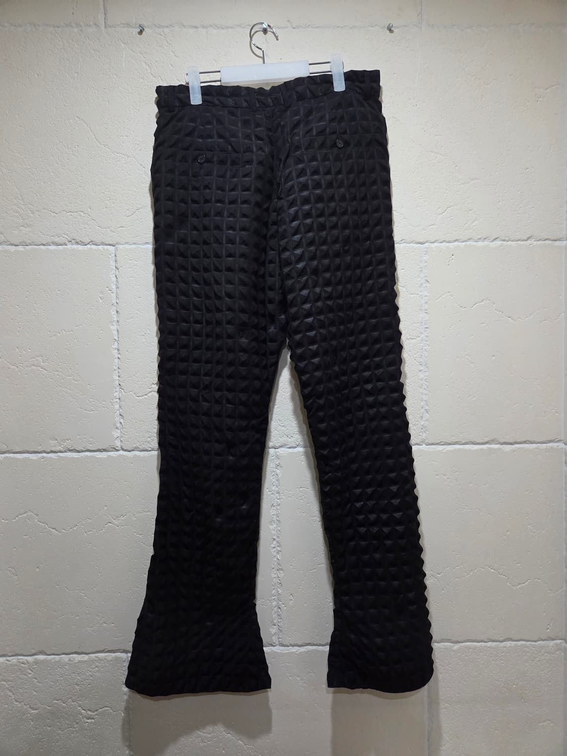 강혁 하이웨이스트 플레어컷 비건 스웨이드 트라우저 L 상품이미지2