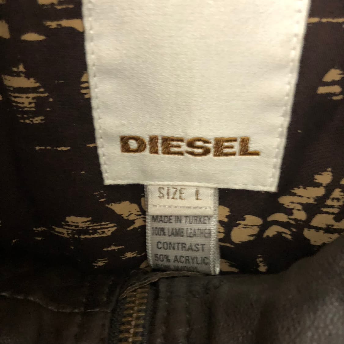 디젤 램스킨 레더자켓  상품이미지7