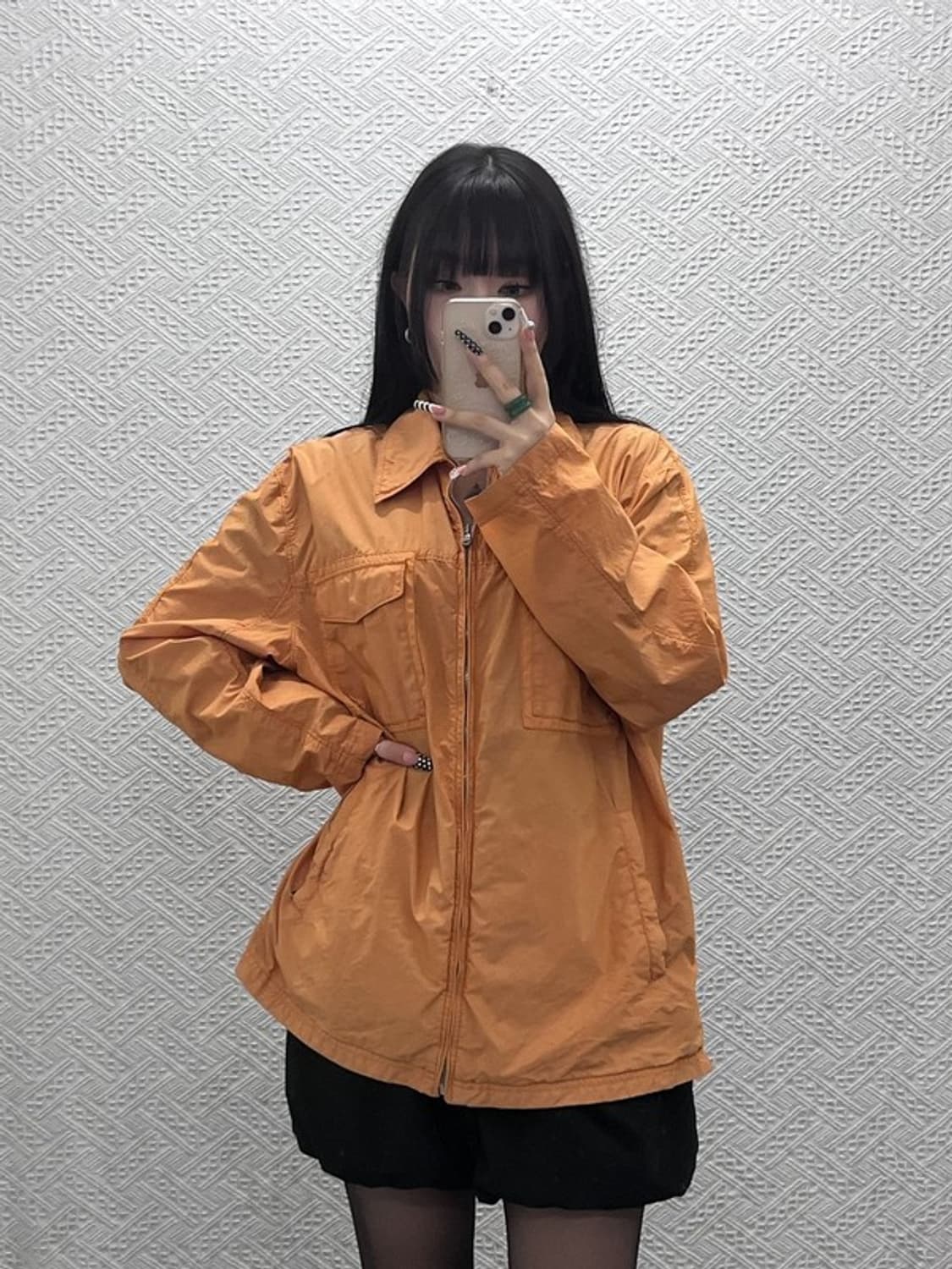 씨피컴퍼니 컨트리 레트로 빈티지 오렌지 워크 자켓 105 C10550 상품이미지1