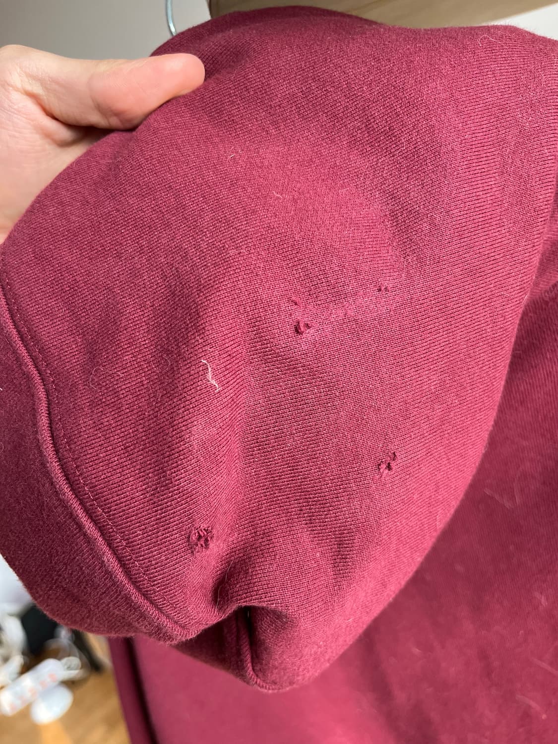 디스이즈네버뎃 버건디 후드집업  상품이미지3