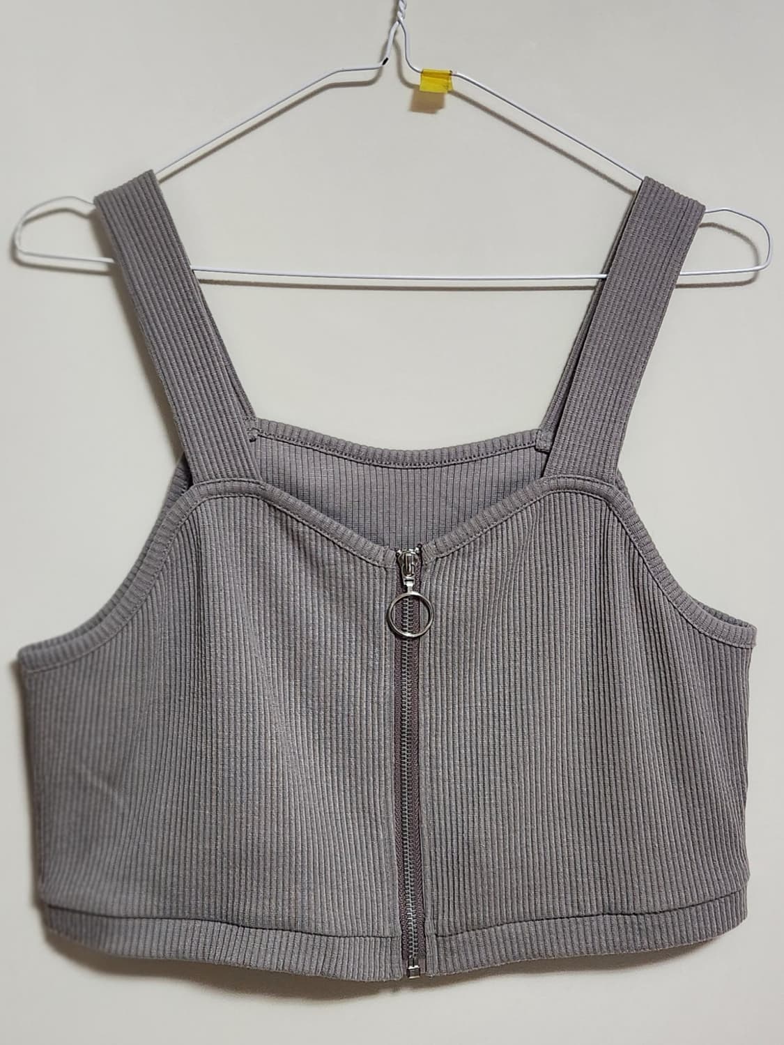 코코아색 니트 뷔스티에 앞지퍼 상품이미지1