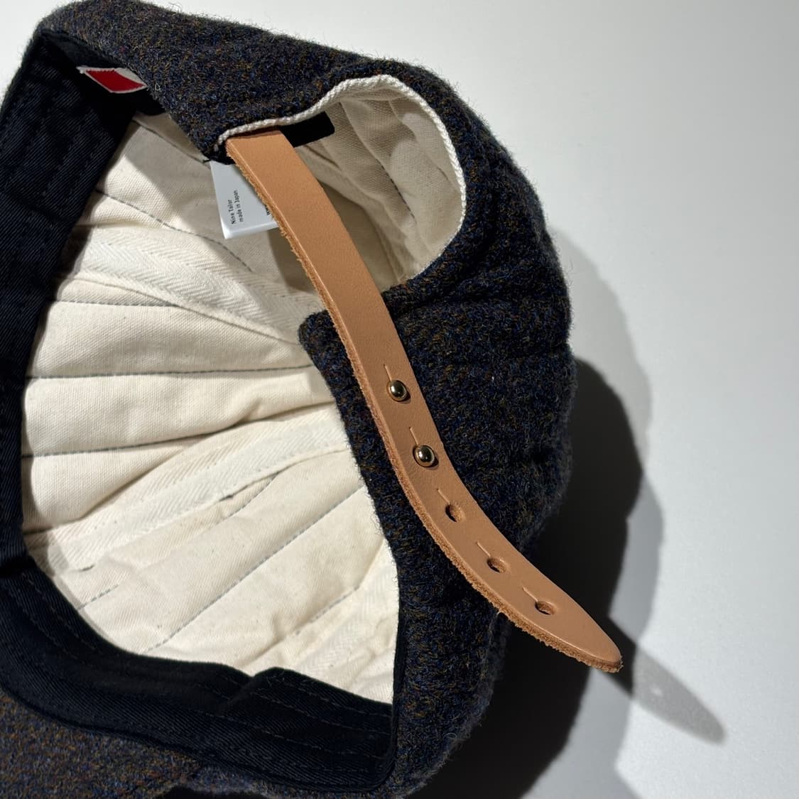 나인테일러 울 레더 퀼트 캡 상품이미지5