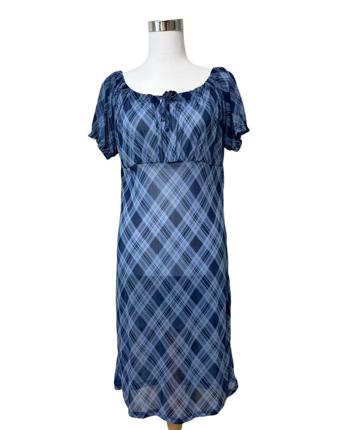 Blue check onepiece 상품이미지8
