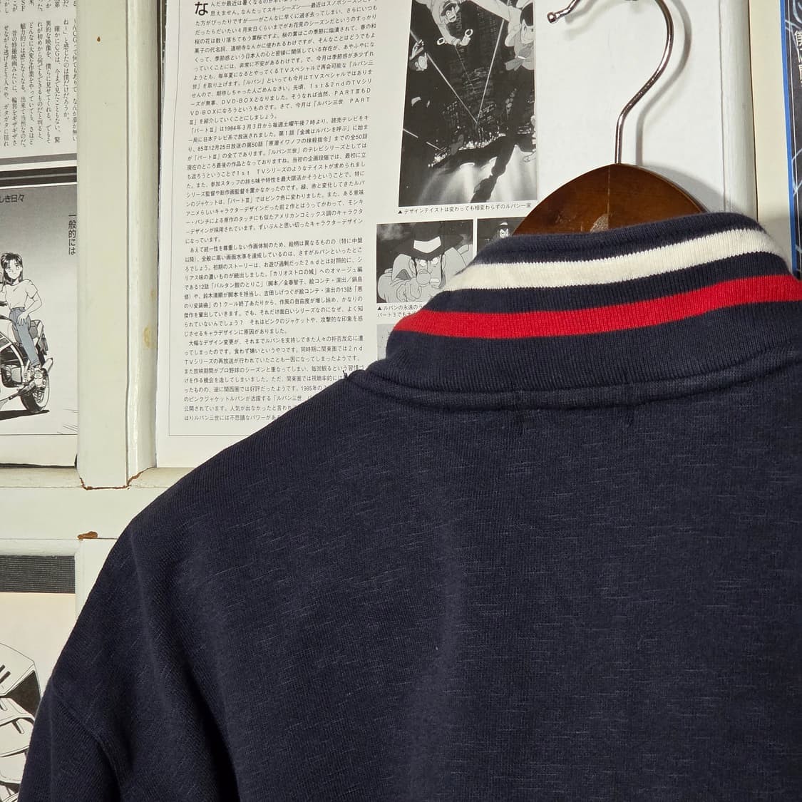 휠라 재팬 배색 아노락 반집업 맨투맨 상품이미지7