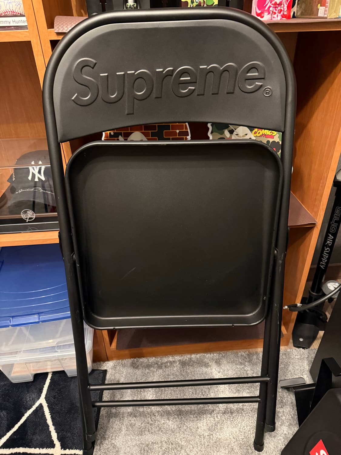 20FW 슈프림 메탈 폴딩 체어 블랙 상품이미지3