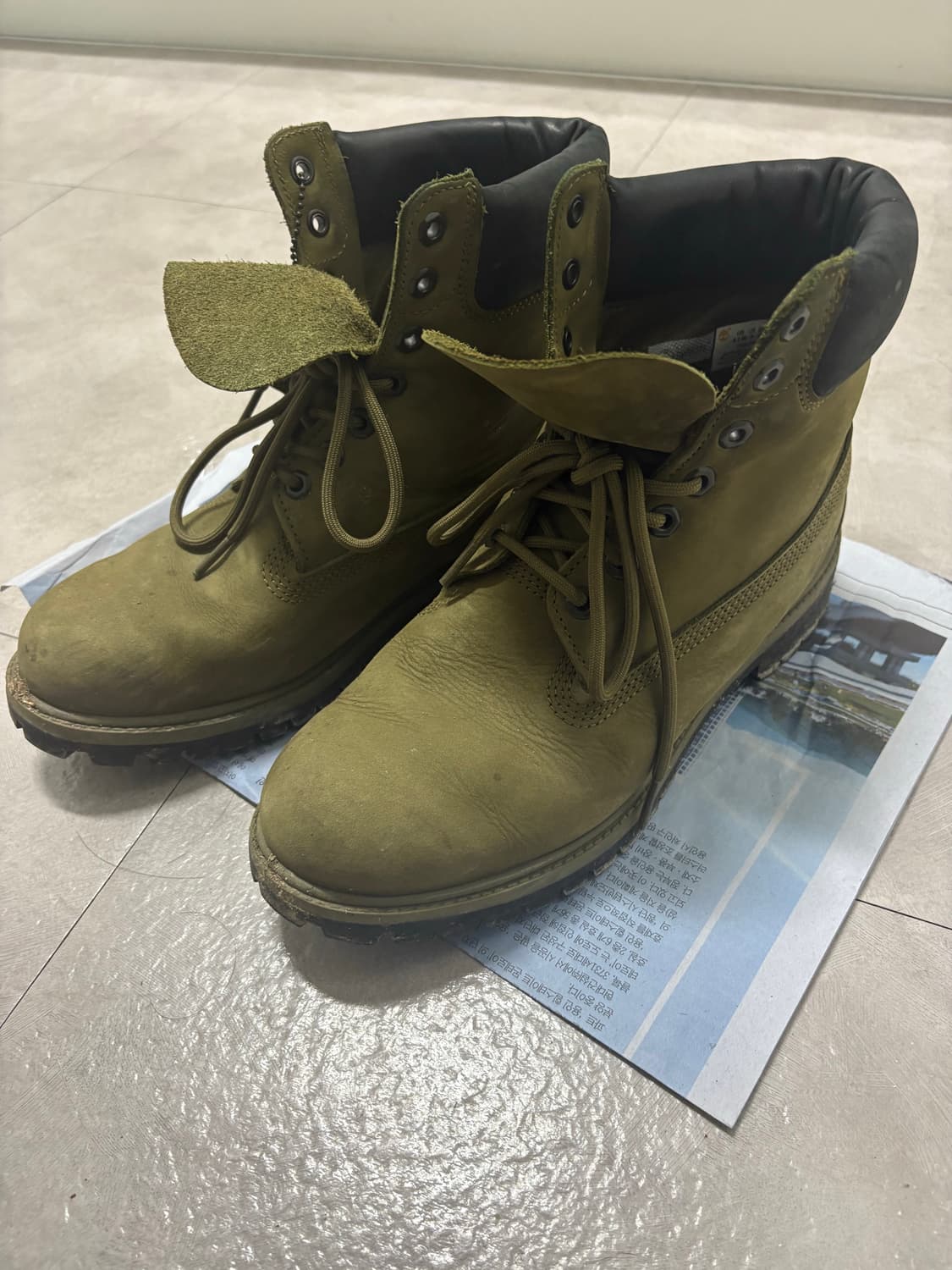 팀버랜드 카키색 275-280 상품이미지2