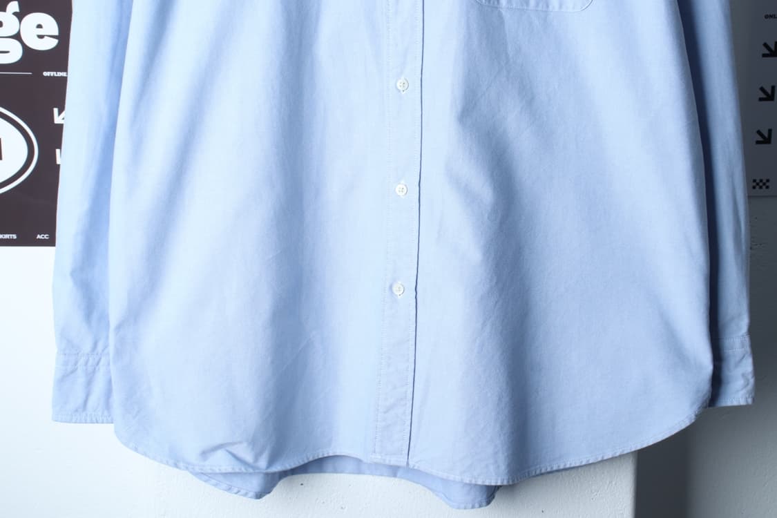 (2XL) 유니클로 셔츠 남방 빅사이즈 옥스포드 연블루 무지-H33613 상품이미지4