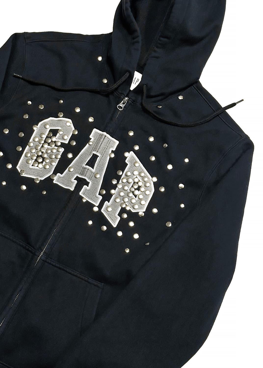 GAP rivet hoodie (Black_ver.1) 상품이미지3