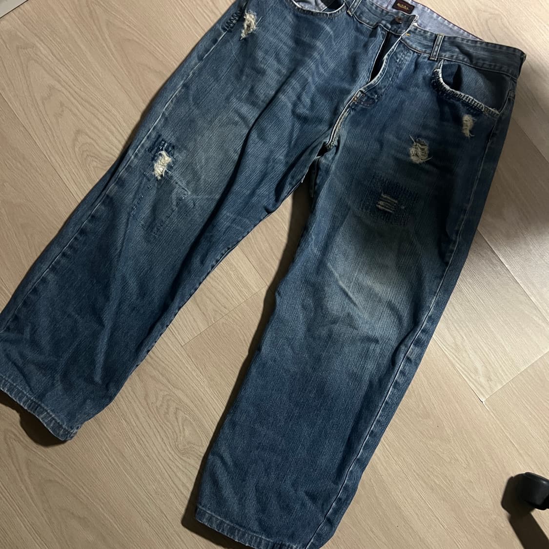 백판 맛있는 본더치 데님팬츠 맛도리 빈티지 빅사이즈 상품이미지1