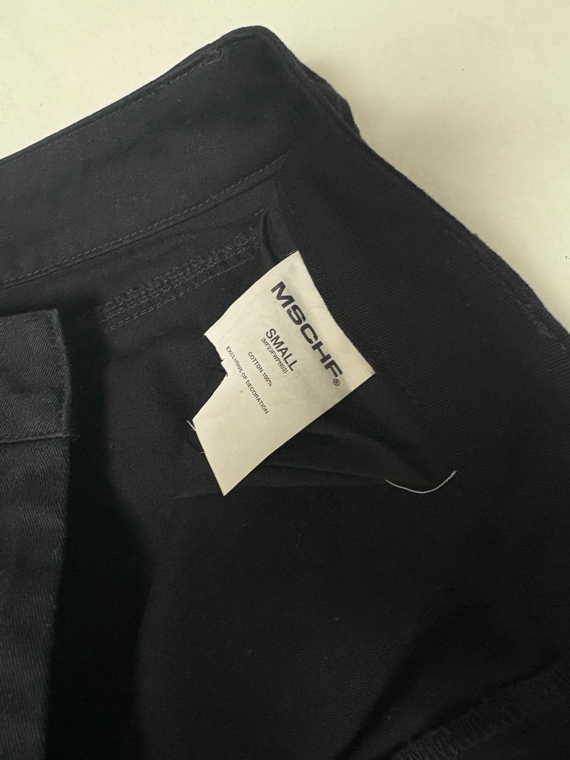 미스치프 에이프런 포켓 워크팬츠 블랙  상품이미지9