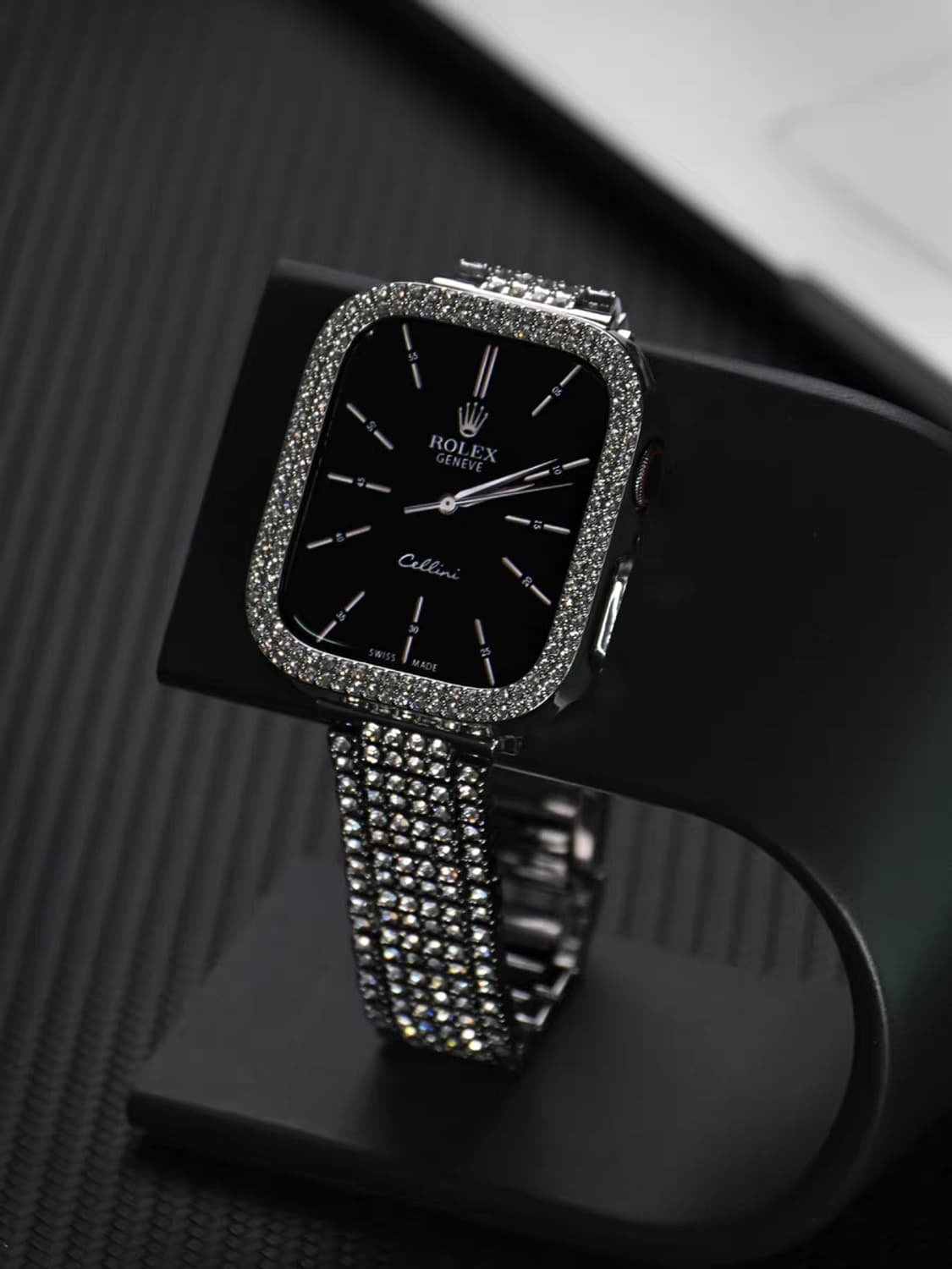 Oceanora 럭셔리 풀 다이아몬드 애플워치 밴드 상품이미지1