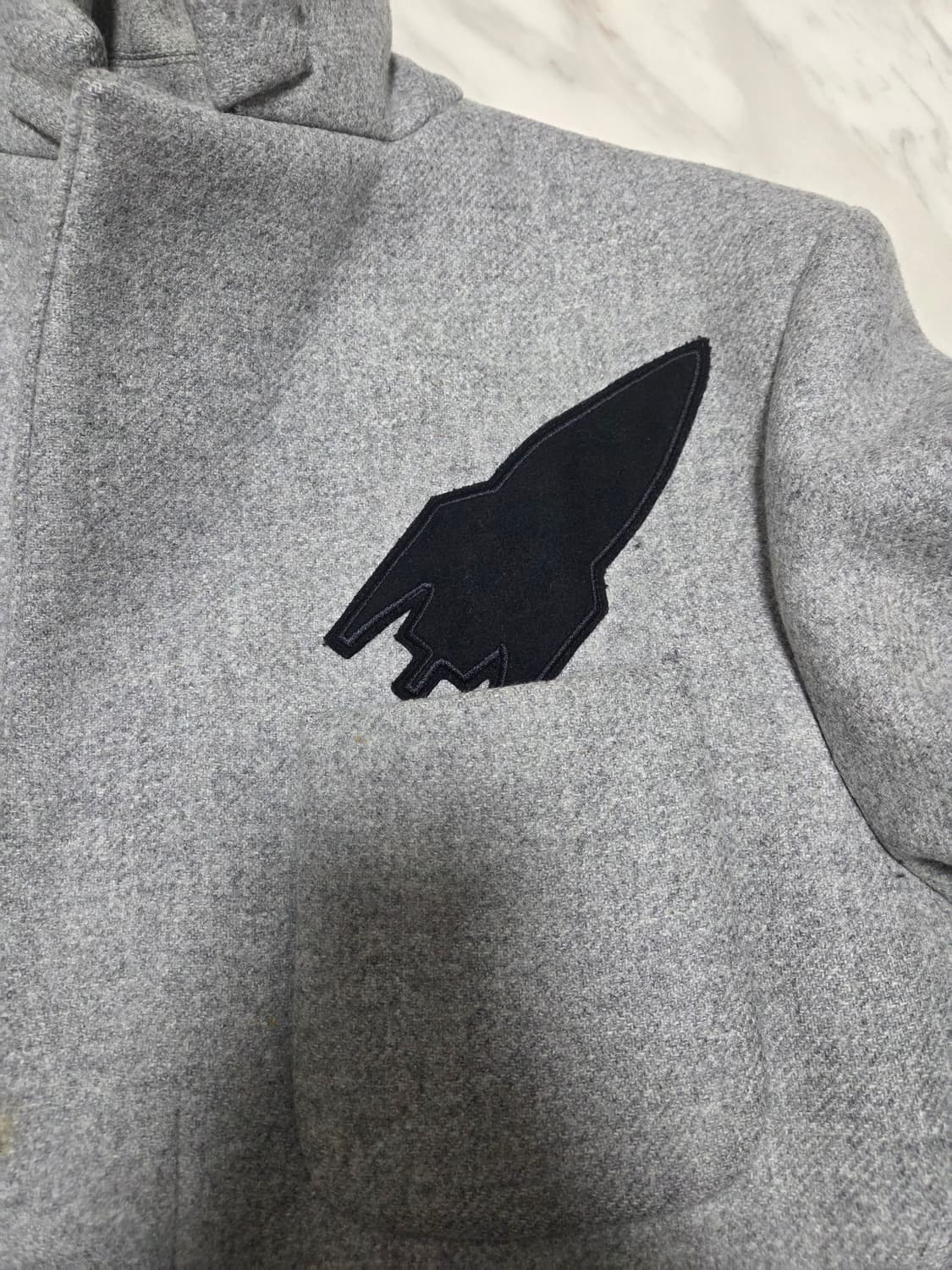 MSGM 로켓 패치 롱코트 상품이미지4