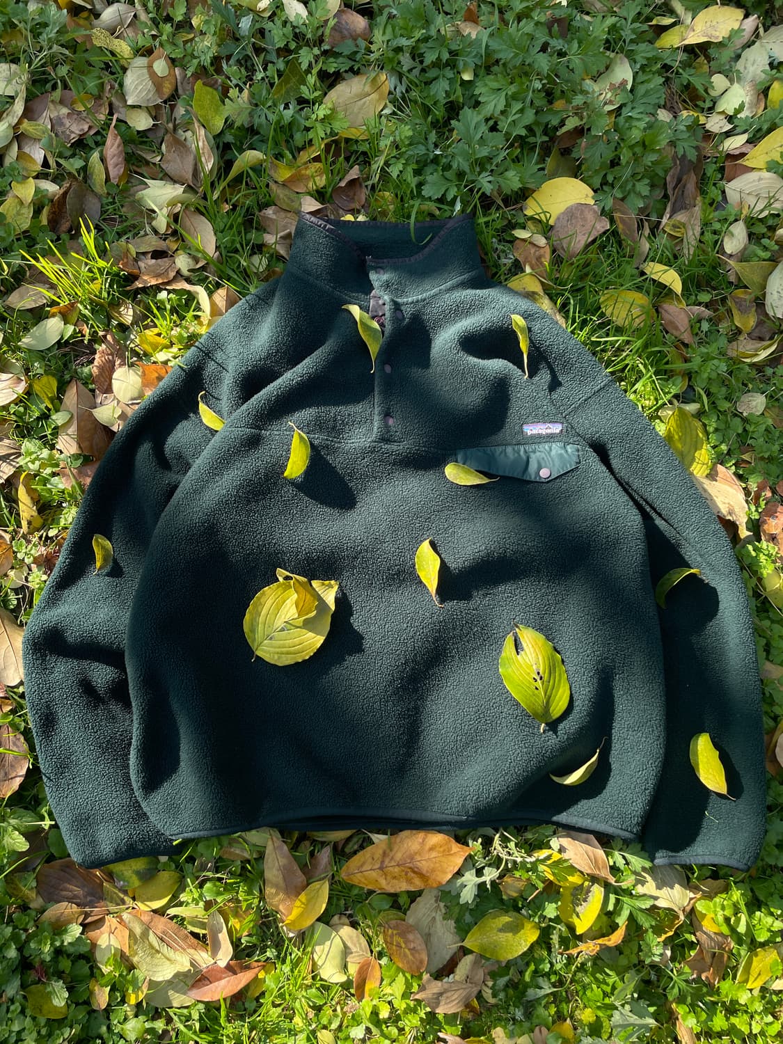 90s Patagonia Fleece Green Snap T(1998) 상품이미지4