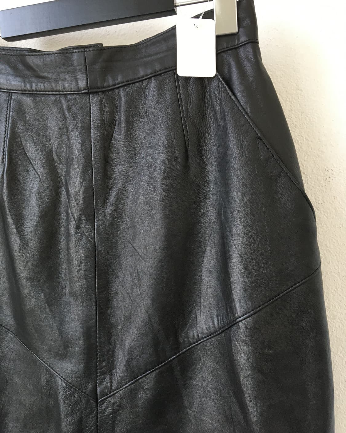 Lamb skin leather skirt 상품이미지3