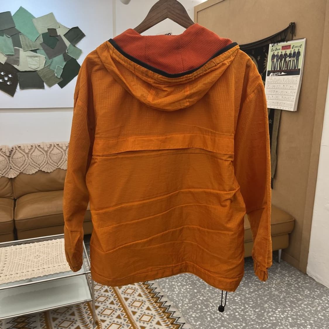 아디다스 재팬 레트로 Y2K 오렌지 바람막이 아노락 105 C10816 상품이미지4