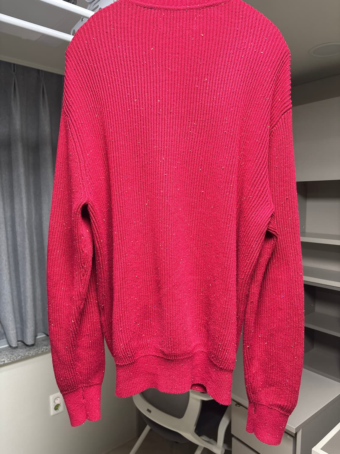 [2] 노운 넵 얀 크루넥 가디건 (레드) 상품이미지4