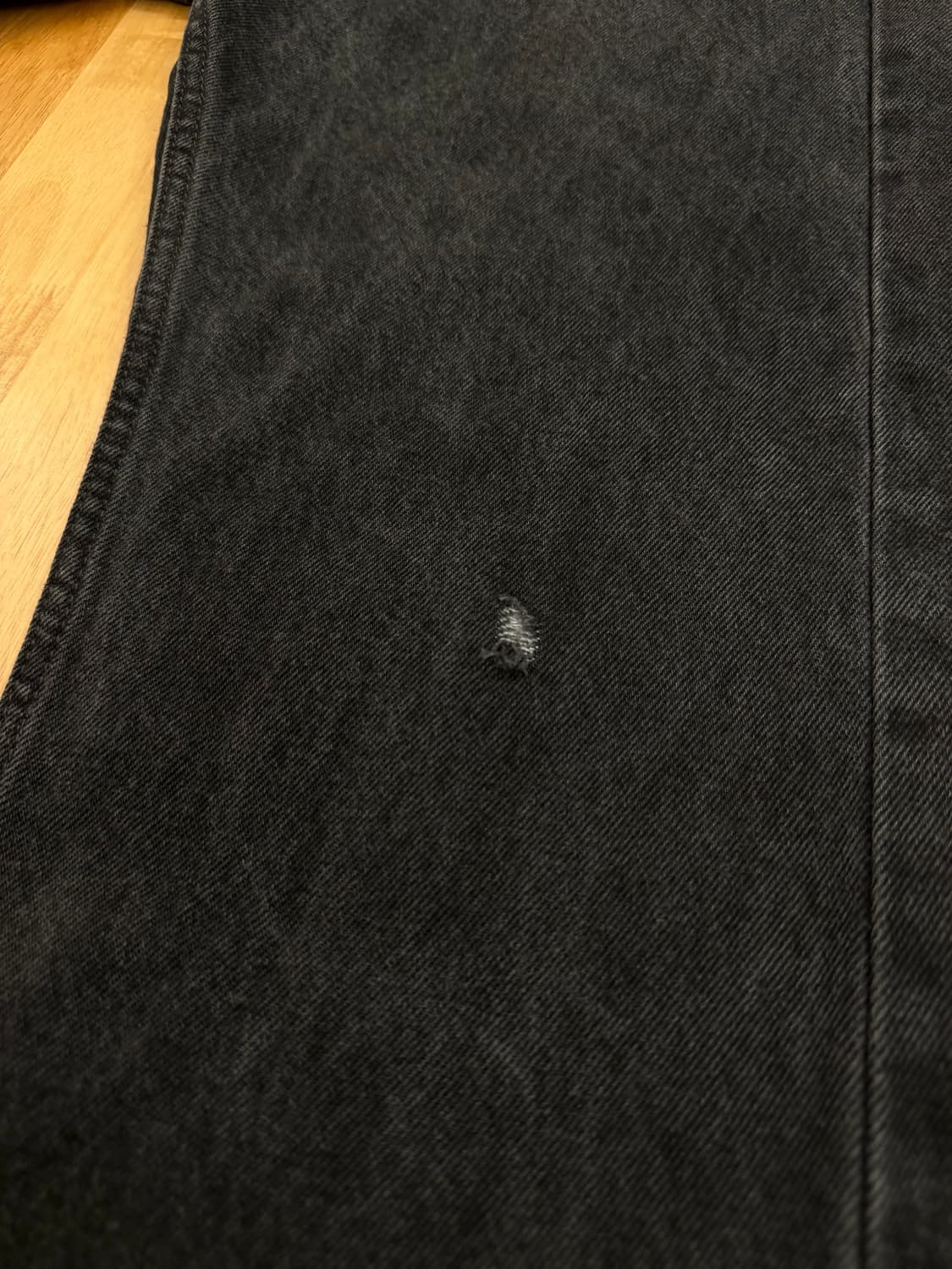 리바이스 505 블랙 데님 팬츠 상품이미지3