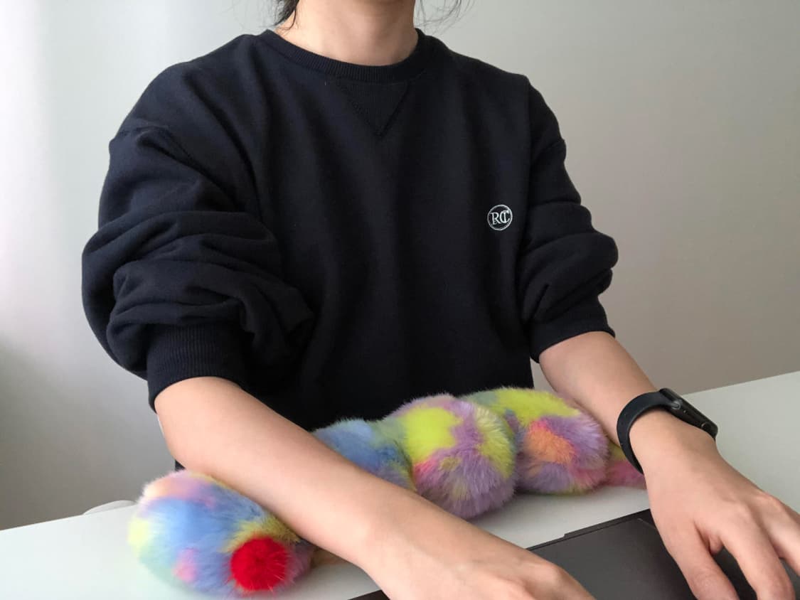 꾸물 애벌레 손목쿠션 5동그라미 팝니다 상품이미지2