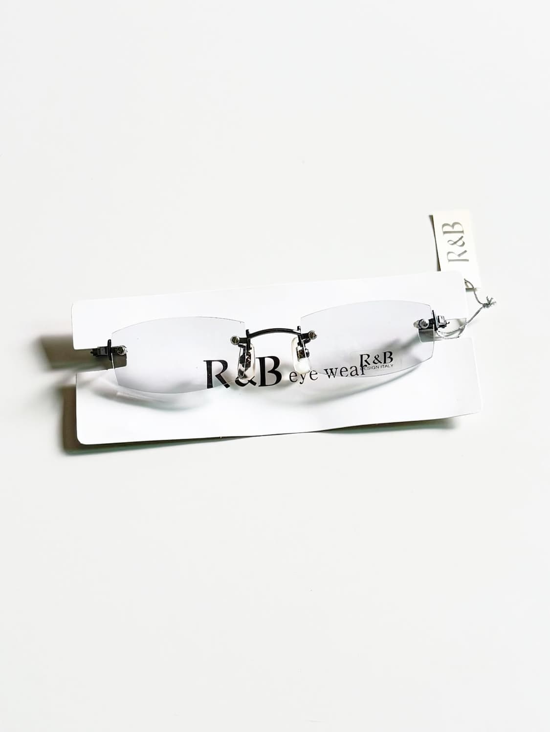 R&B EYEWEAR 무테 스퀘어 건메탈 빈티지 안경 상품이미지2
