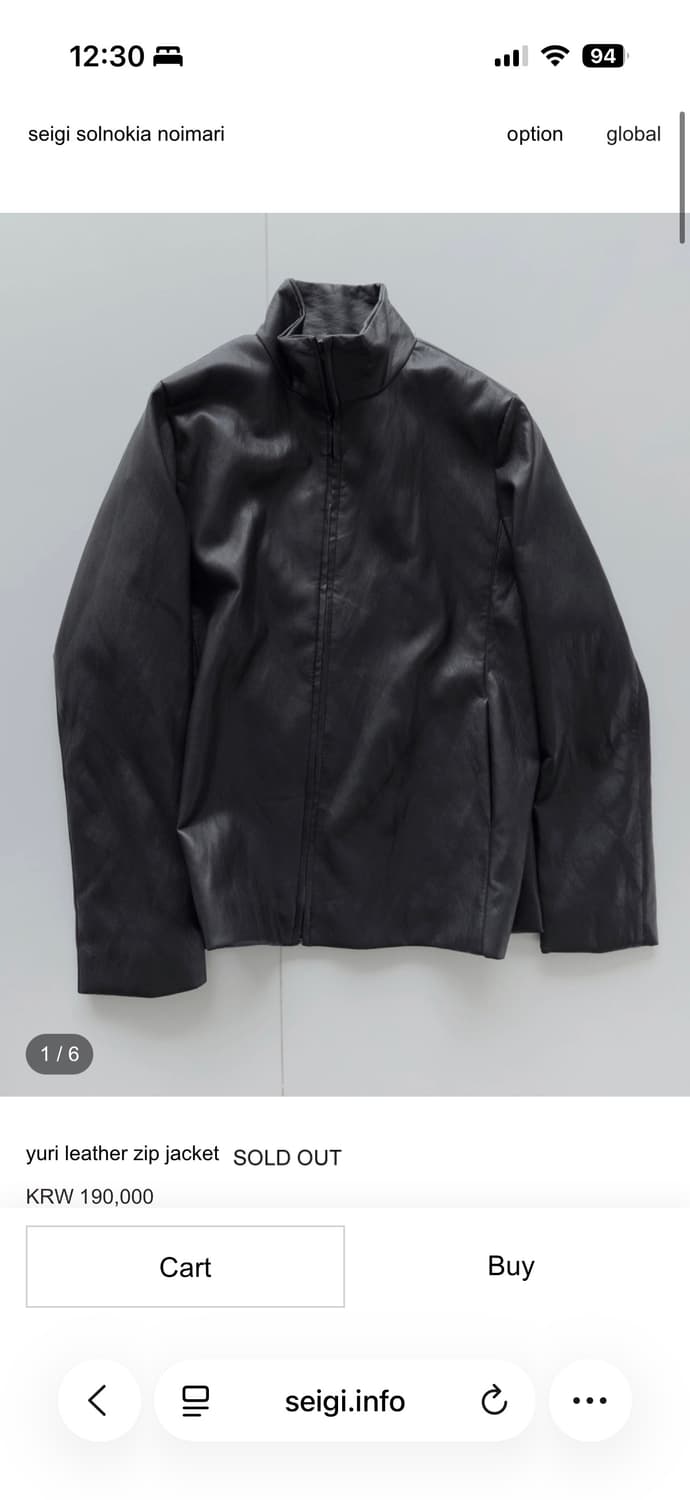 seigi yuri leather zip jacket  상품이미지1