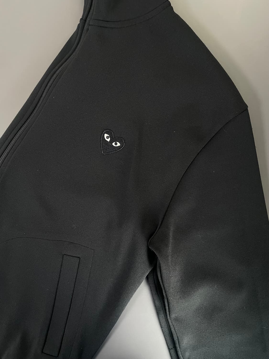 [XL] 꼼데가르송 플레이 블랙와펜 저지 트랙자켓 상품이미지4