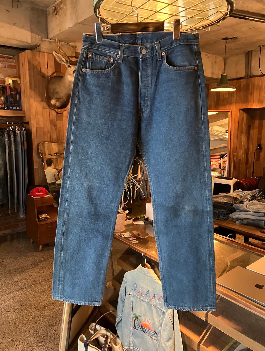 USA 빈티지 리바이스 501 데님 팬츠 상품이미지2