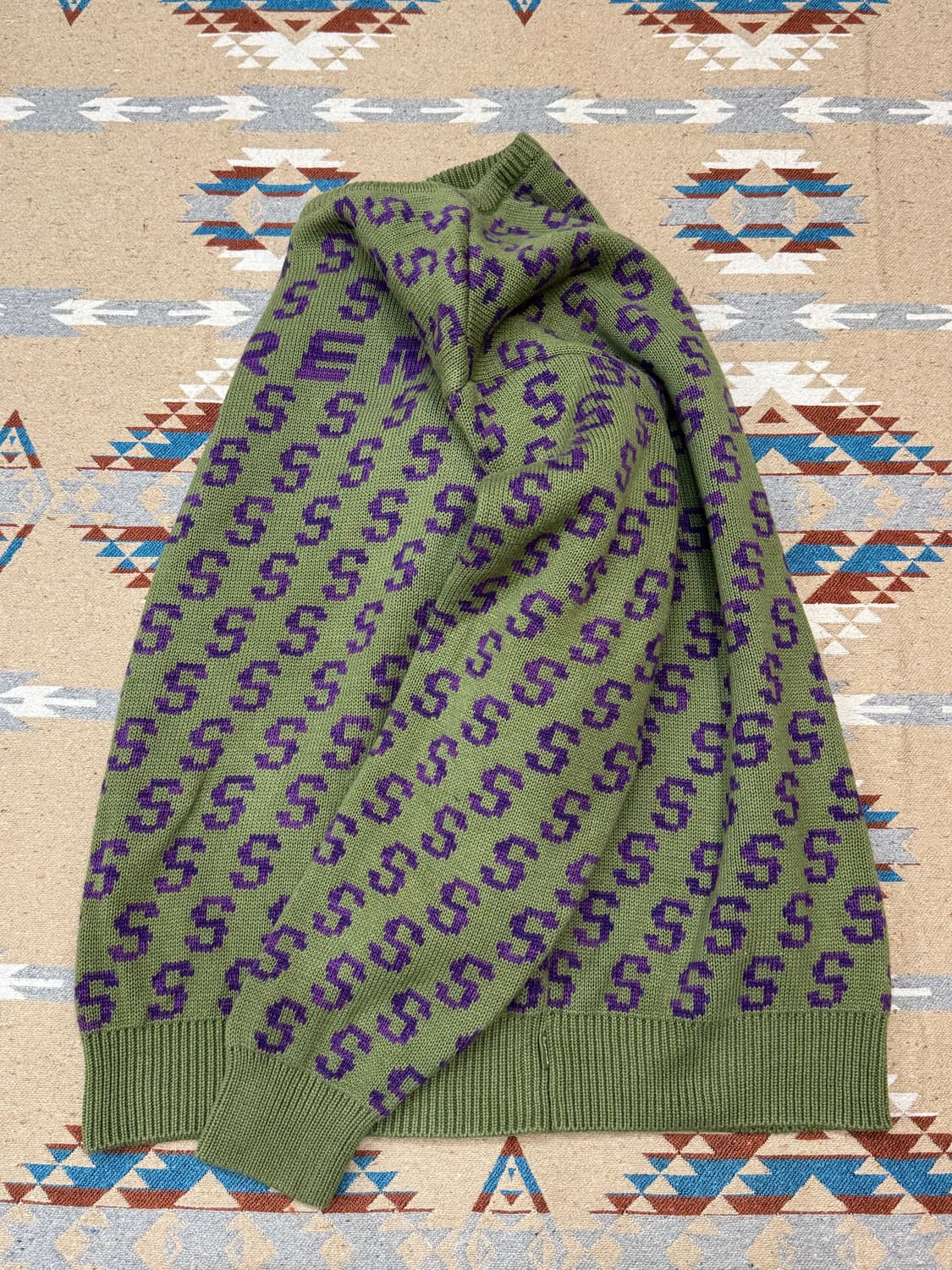 [L] 슈프림 S리핏 스웨터 올리브 상품이미지6