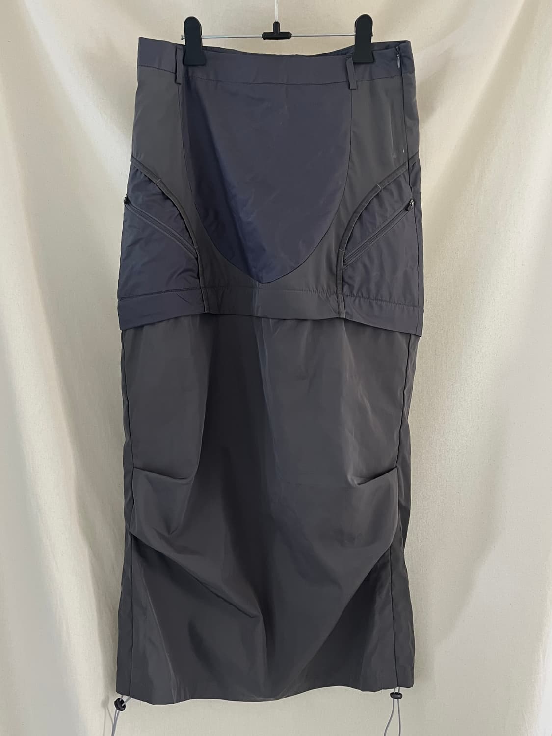 ojos 3-Way Nylon String Skirt / Black 상품이미지3