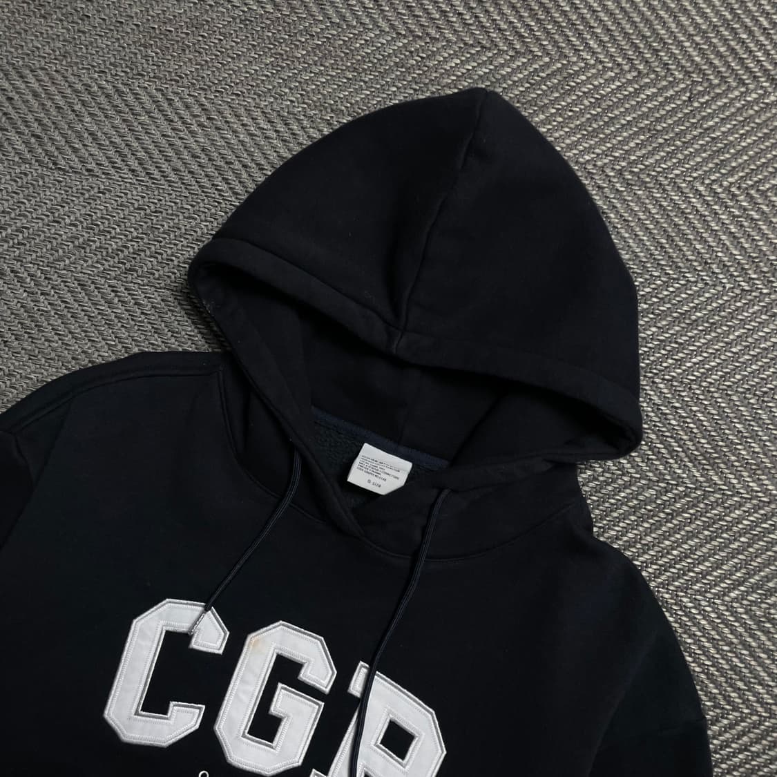 코드그라피 CGP 빅로고 스웻 후드 티셔츠 네이비o 5833 상품이미지4