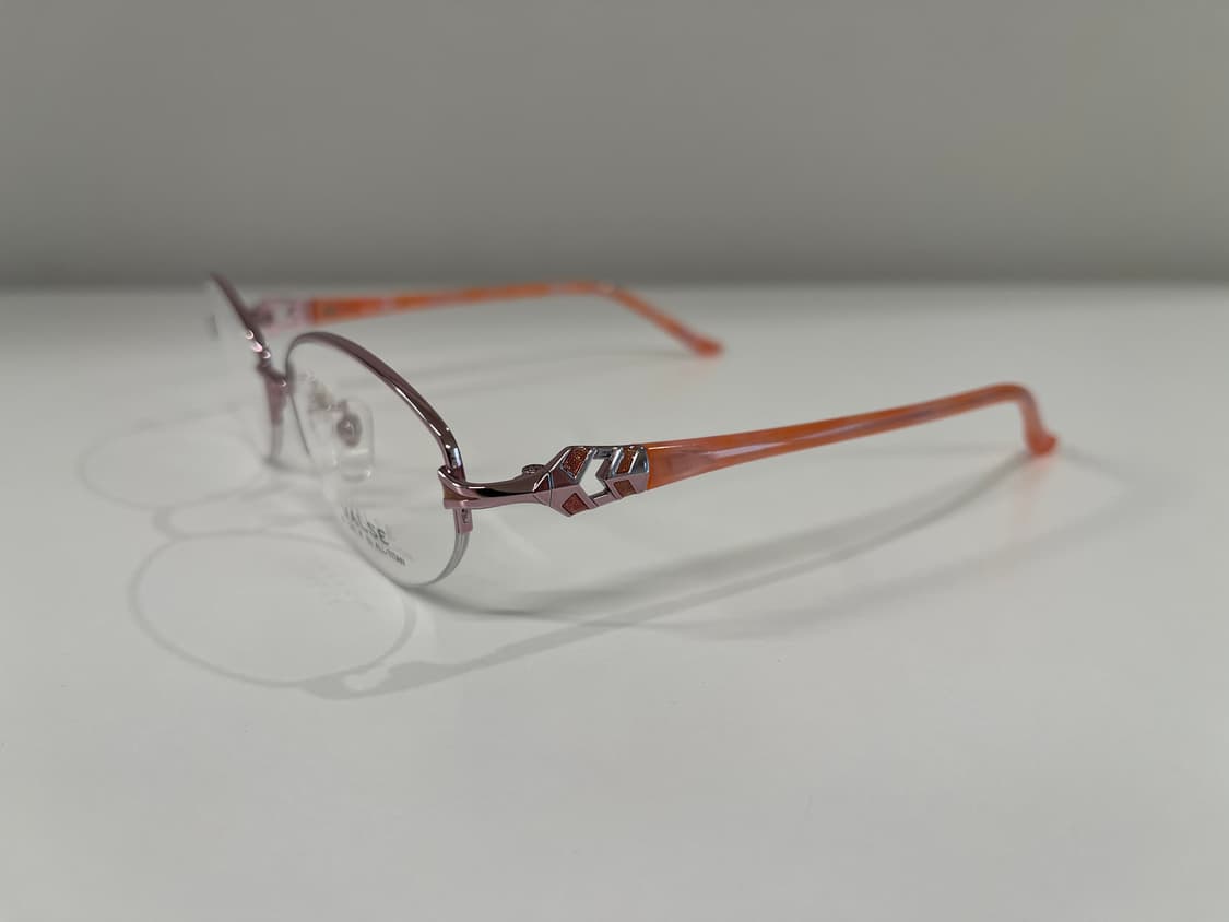 발스 VALSE 일본 티타늄 반무테 안경 빈티지 90s 6번 상품이미지4