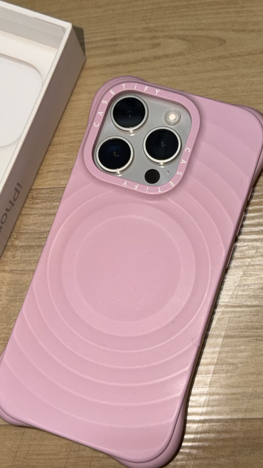 애플 아이폰15pro화이트256G+케이스티파이 실버프로휴대스마트핸드폰풀박 상품이미지6