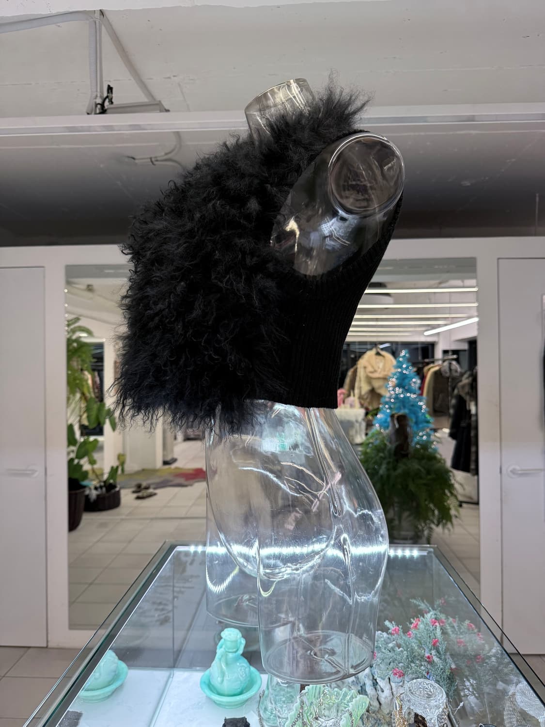 real fur knit vest 상품이미지3