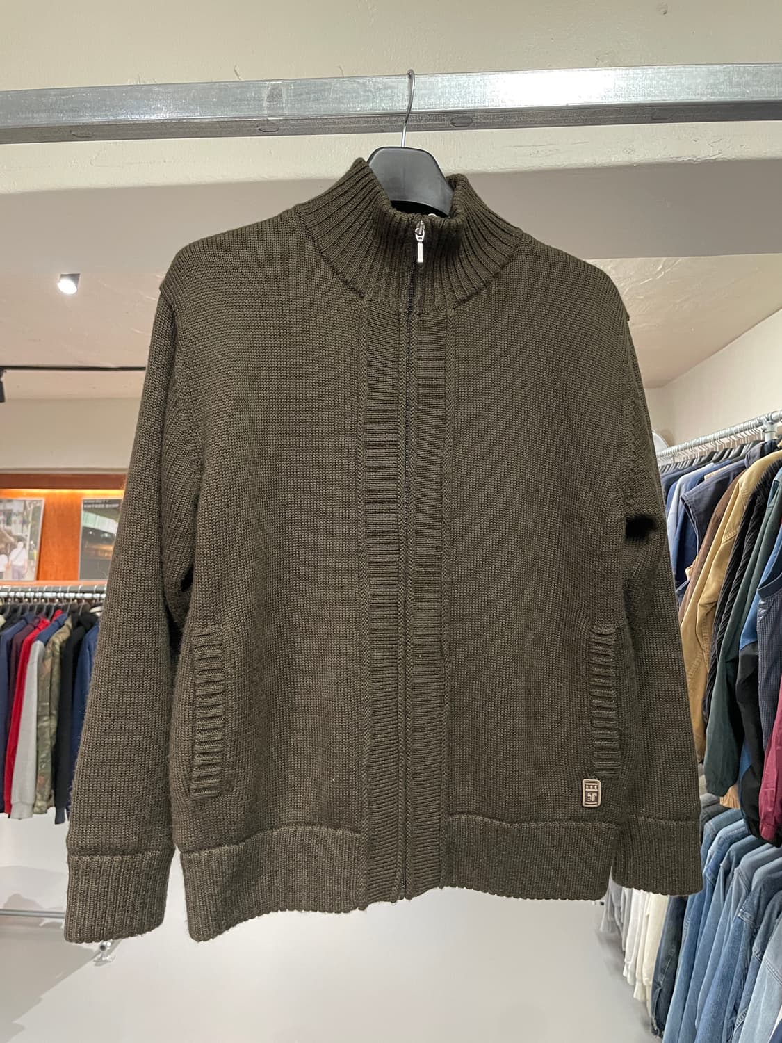 빈티지 니트 집업 상품이미지3