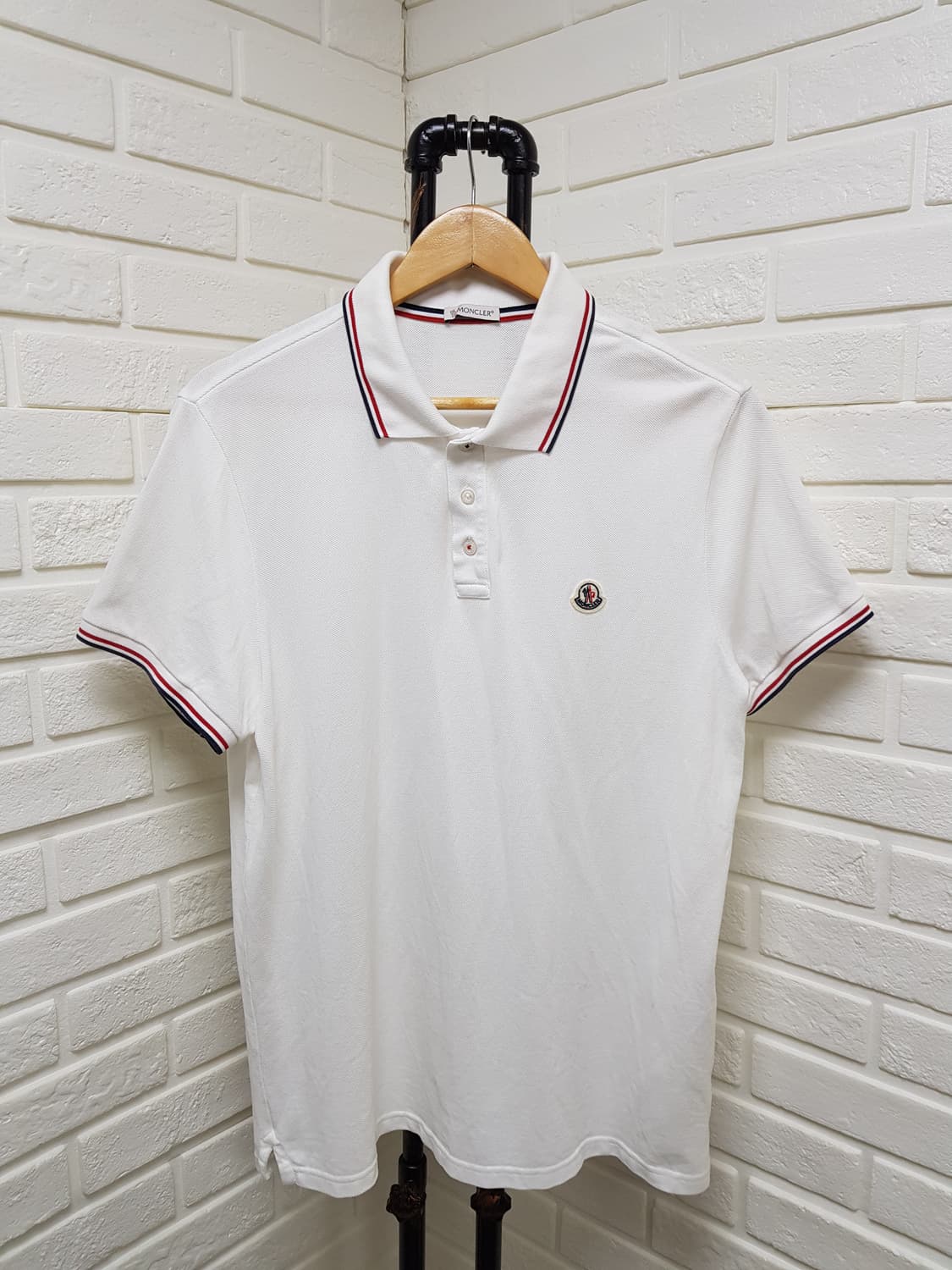 [21ss/xl] 몽클레어 폴로 반팔티 화이트 상품이미지2