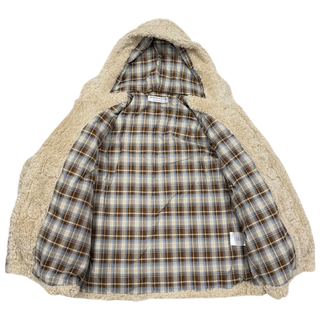 더뮤지엄비지터 퍼자켓 떡볶이 코트 베이지 브라운 상품이미지2