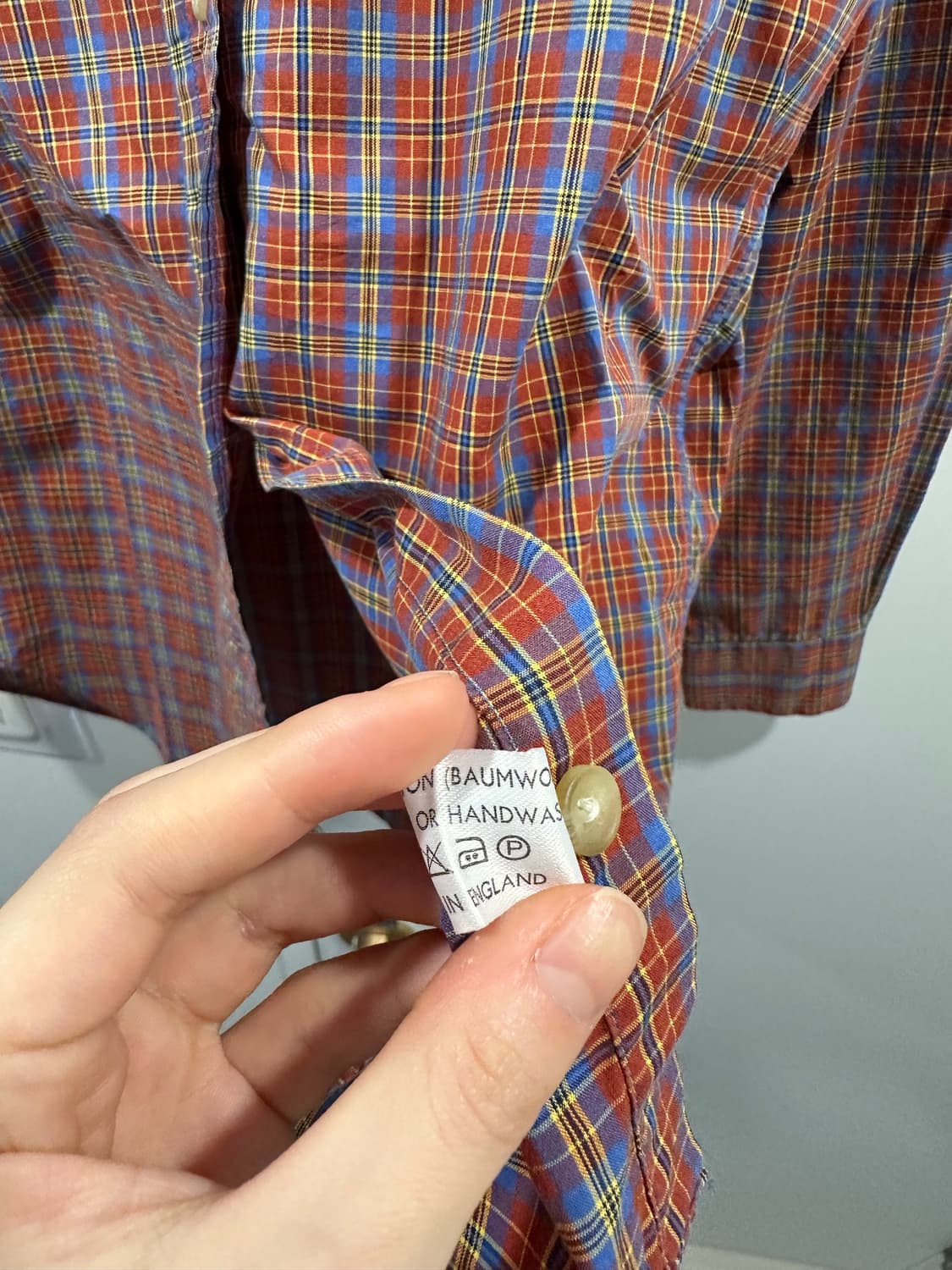 정품 버버리 체크 셔츠 (사이즈 8) 상품이미지2