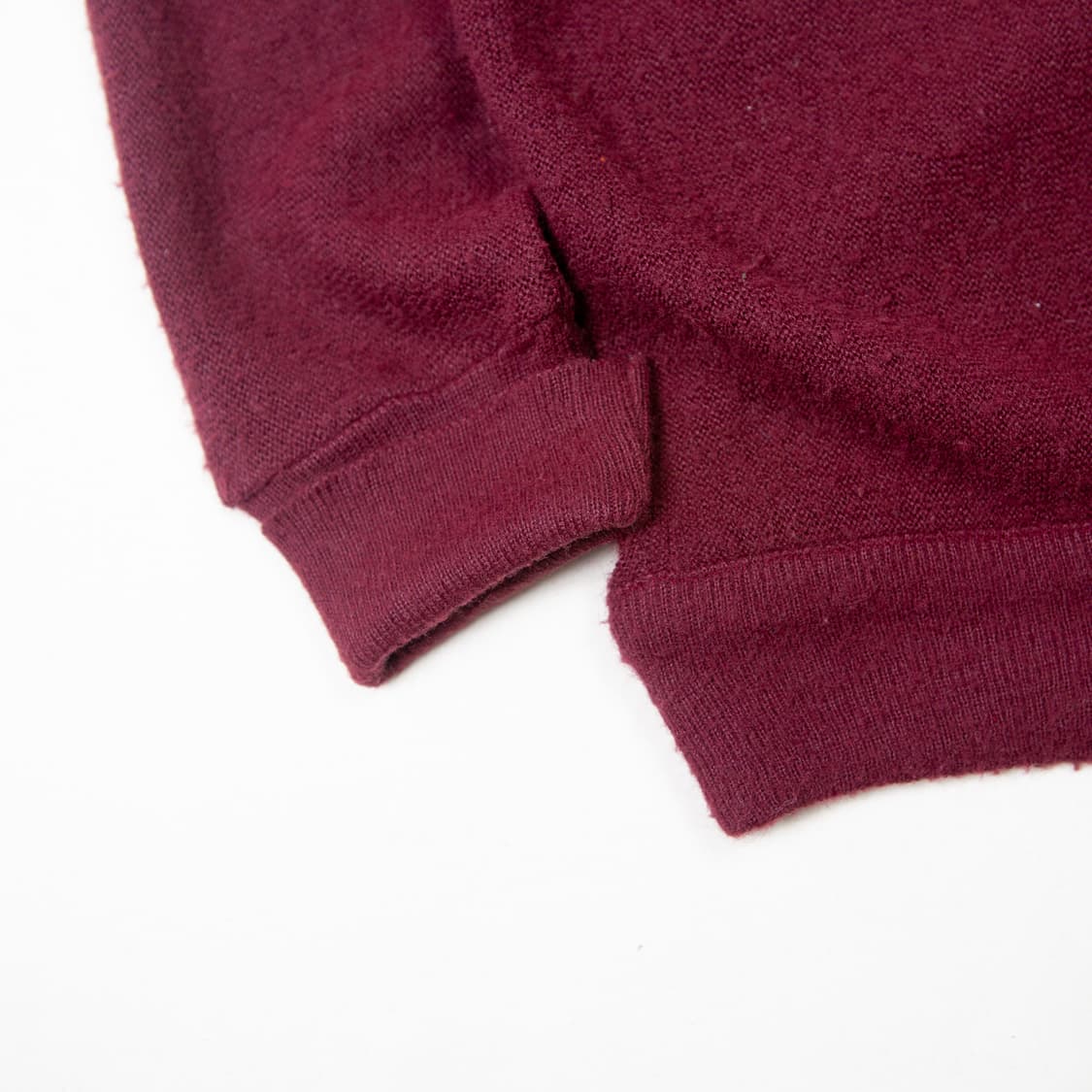 80s IZOD 라코스테 V 넥 니트 버건디 상품이미지5