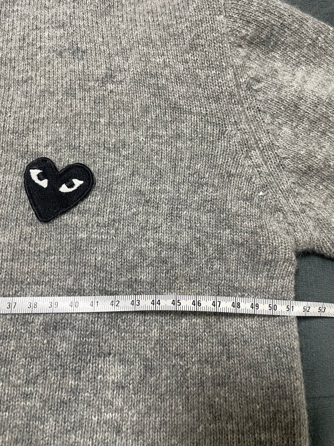 꼼데가르송 PLAY 가디건 L 그레이 상품이미지7